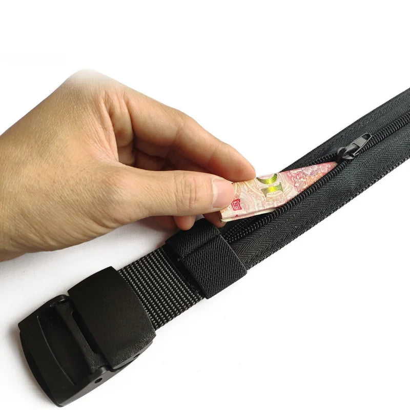Anti-Theft Hidden Zipper Travel Belt