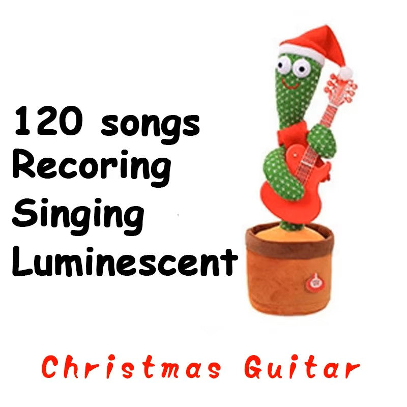 Dancing Cactus Repeat Talking Toy, Electronic Singing & Talking Plush