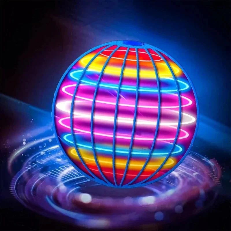 Flying Boomerang UFO Spinner, Hand-Controlled 360° LED Hover Ball