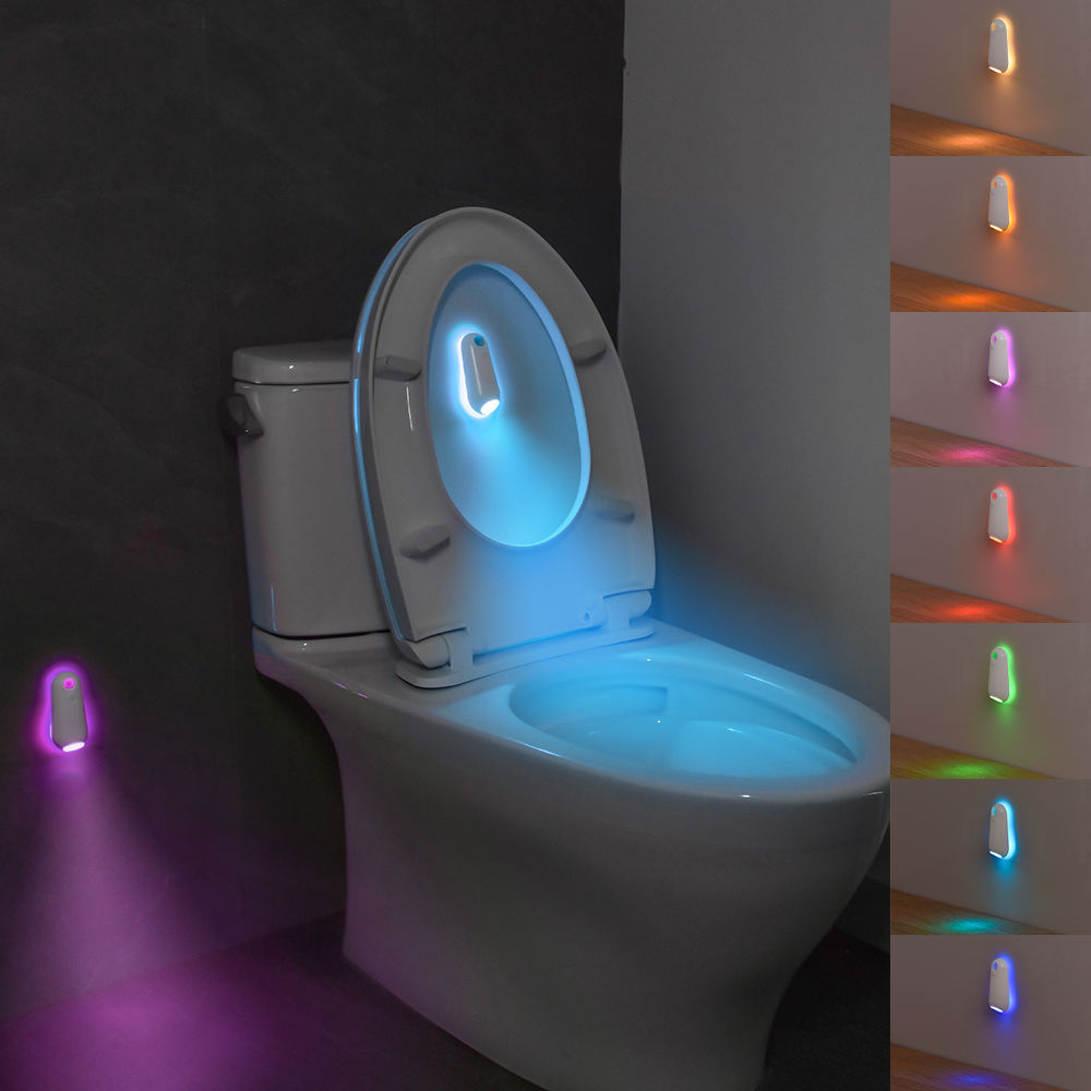 Motion Sensor Toilet Night Light (Rechargeable LED)