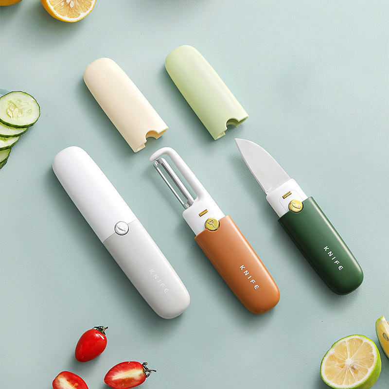 Portable 2-in-1 Fruit Knife & Peeler