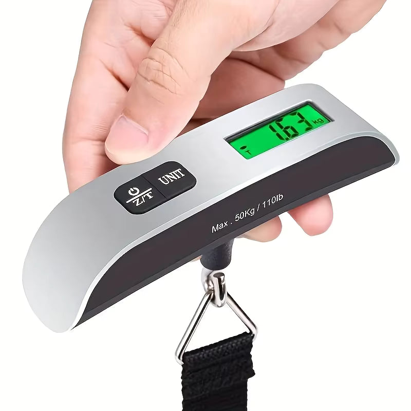 Portable Digital Luggage Scale, 50kg/110lb High Precision Handheld Suitcase Scale