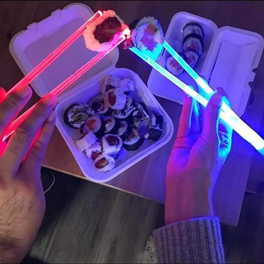 Smart Reusable LED Light-Up Chopsticks