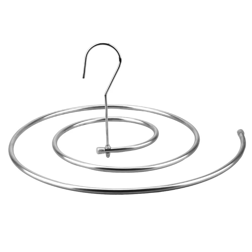 Spiral Round Bed Sheet Hanger, Space-Saving Stainless Steel Drying Rack for Quilts, Blankets, and Large Linens (Rotating Household Storage)