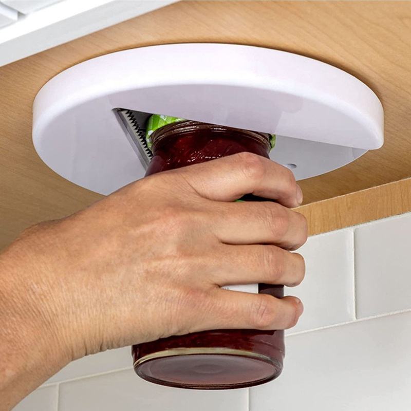 Under-Cabinet Jar Opener for Easy Lid Removal