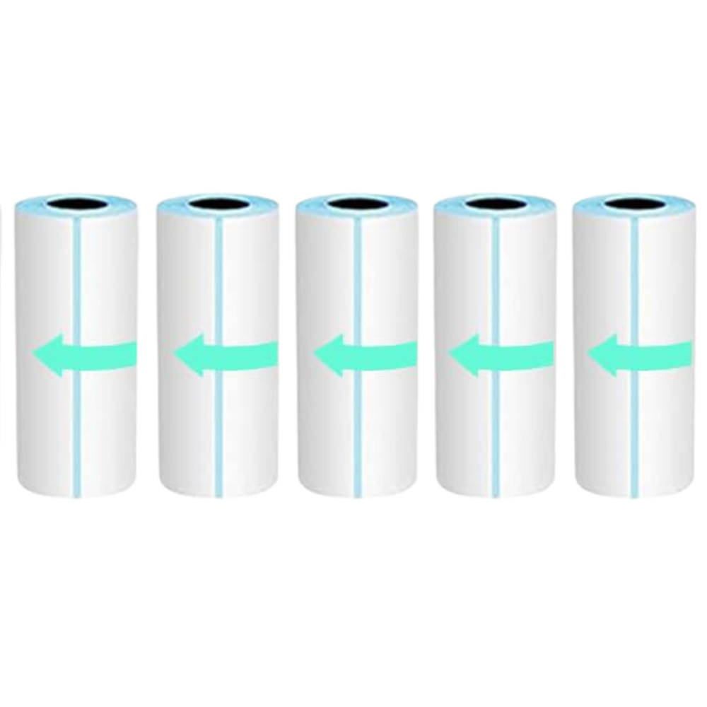 5x Sticker Paper Rolls