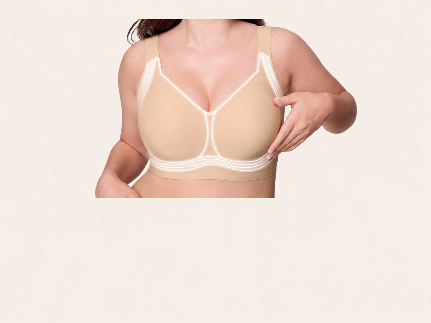Pomence Jelly Bra Wirefree Full Coverage T-Shirt Bra