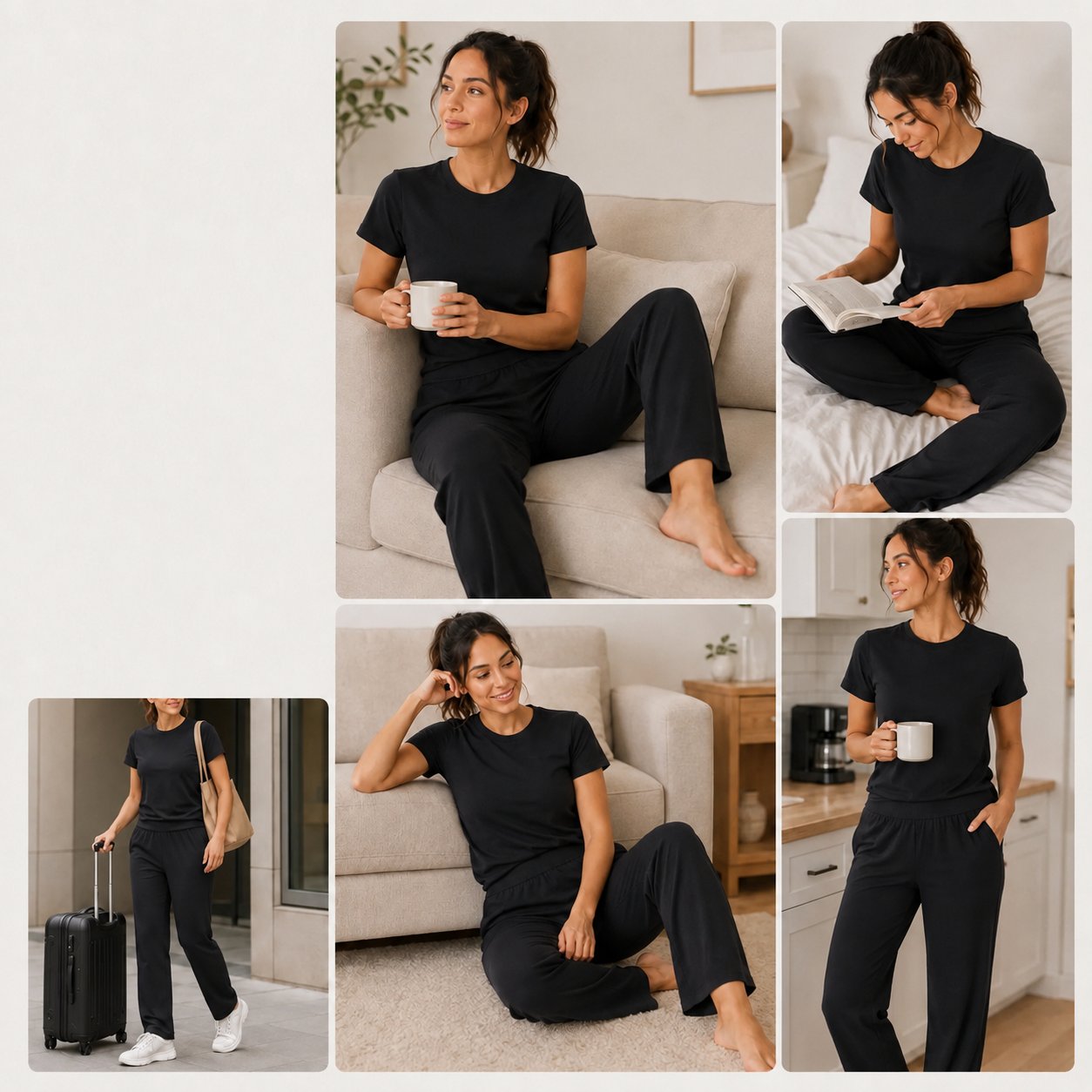 Pomence Women's Dusty Pink 2-Piece Loungewear Set