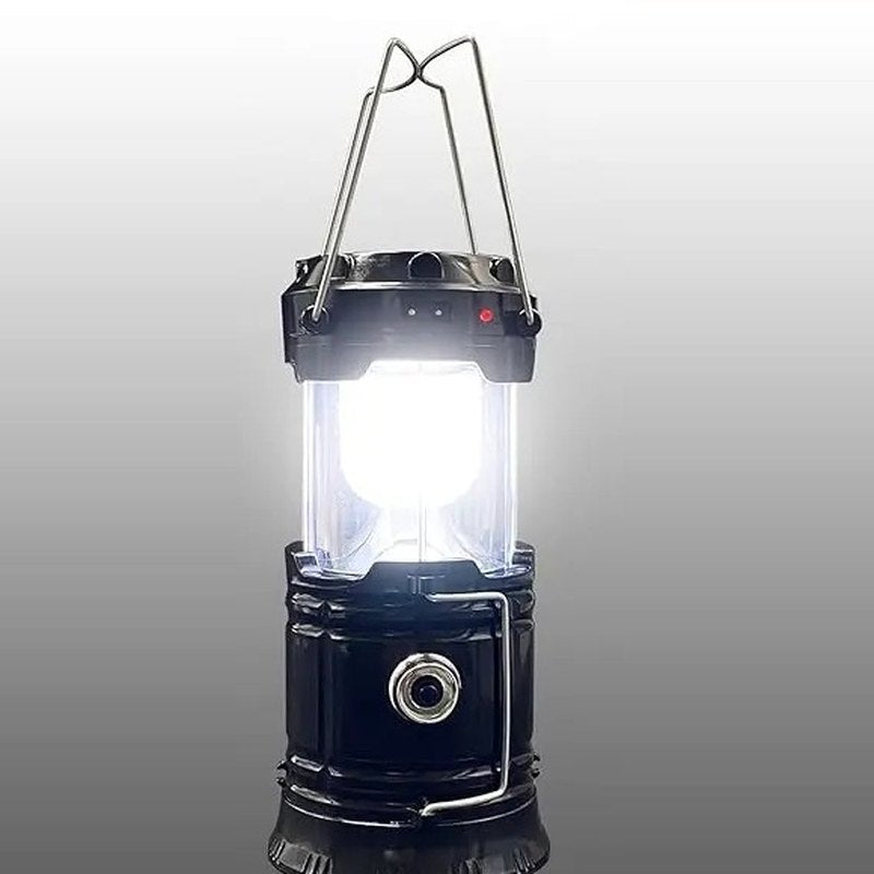 The lantern pulled open and lit up