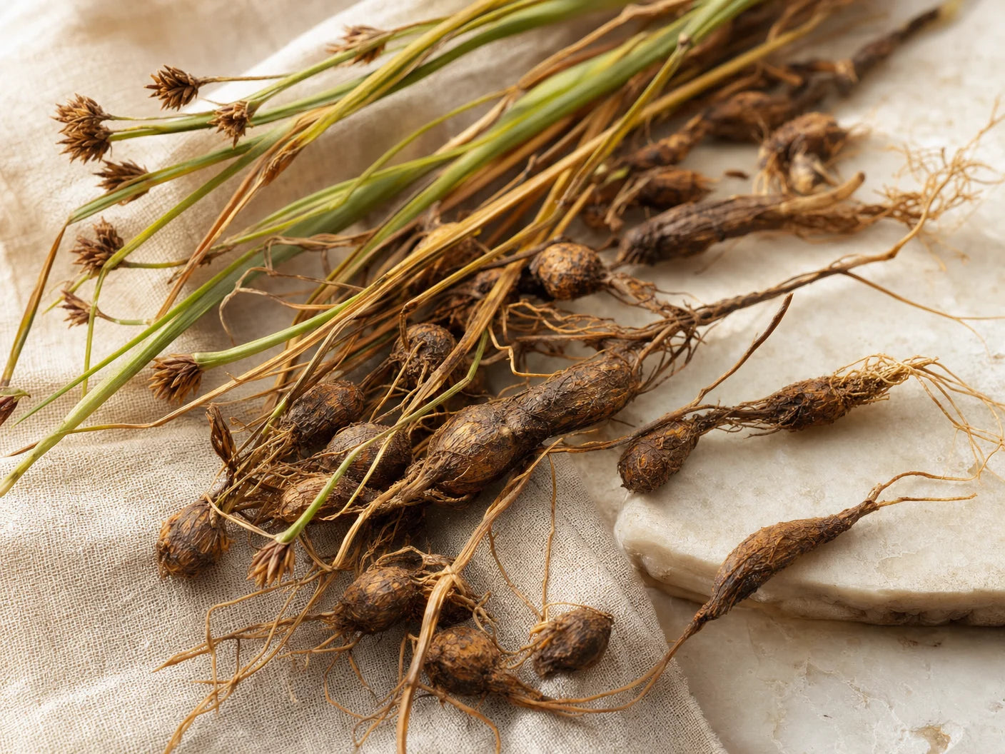 Cyperus rotundus botanical root and oil