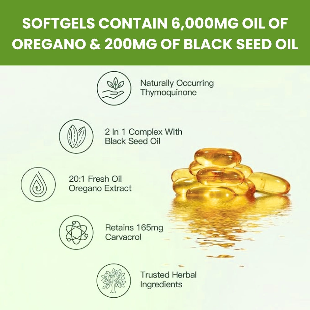 Milluva™ Oil of Oregano & Black Seed Oil