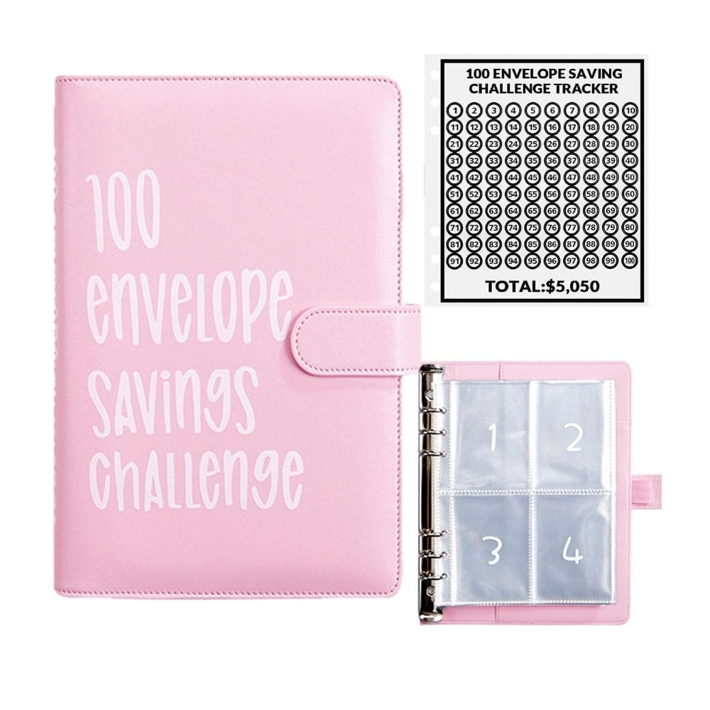 Milluva™ 100 Envelopes Savings Challenge Binder
