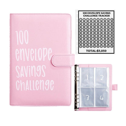 Milluva™ 100 Envelopes Savings Challenge Binder