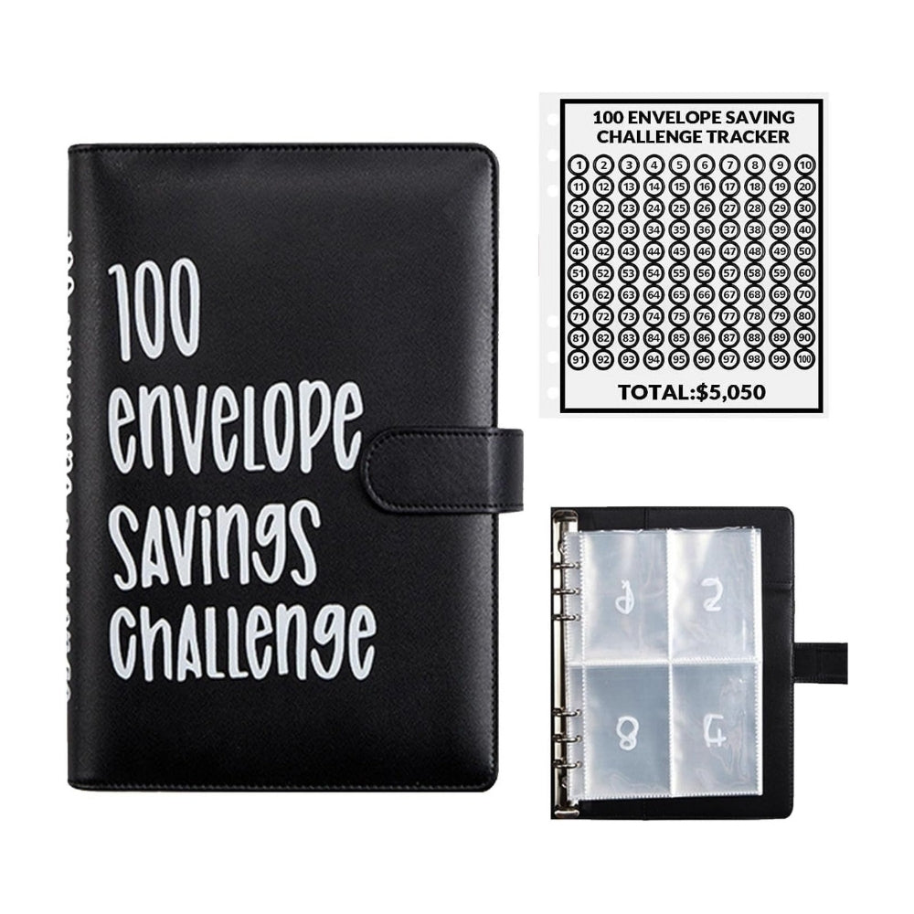 Milluva™ 100 Envelopes Savings Challenge Binder