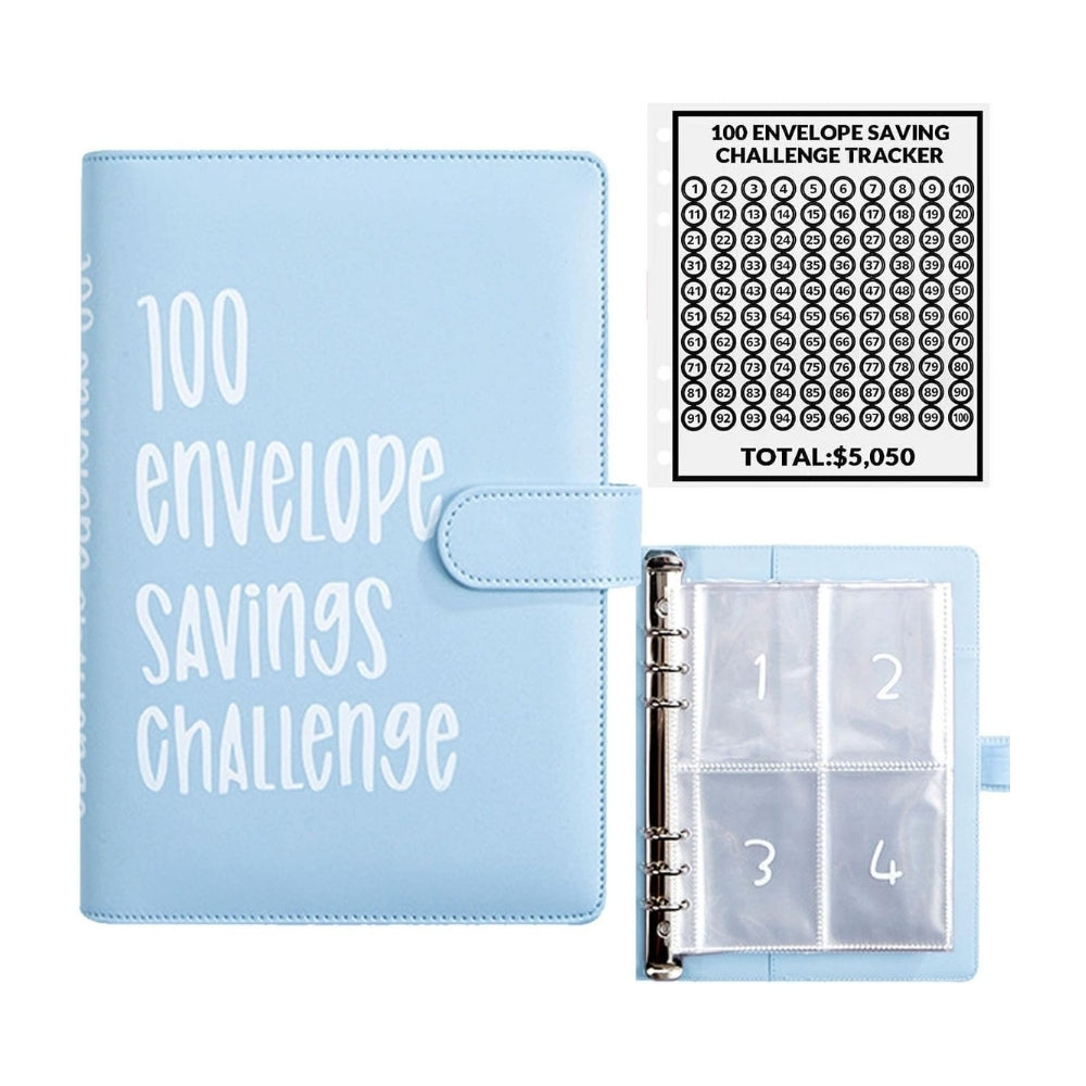 Milluva™ 100 Envelopes Savings Challenge Binder