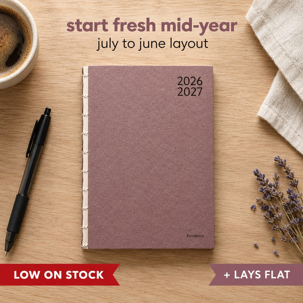 Pomence™ Mid-Year Weekly Planner 2026-2027