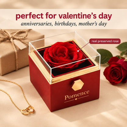Pomence™ Eternal Rose Box with Heart Necklace — slot5