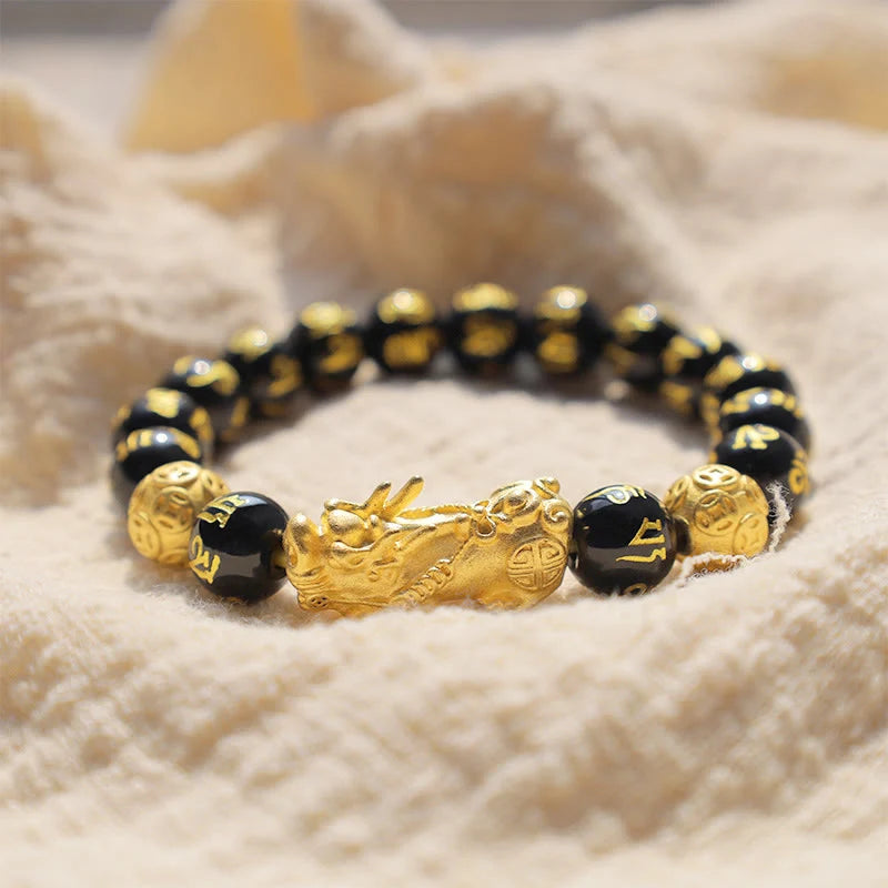 FengShui PiXiu Obsidian Wealth Bracelet VIP