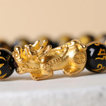 FengShui PiXiu Obsidian Wealth Bracelet VIP