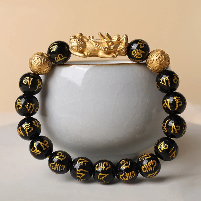 FengShui PiXiu Obsidian Wealth Bracelet VIP