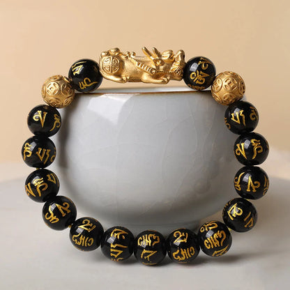 FengShui PiXiu Obsidian Wealth Bracelet VIP