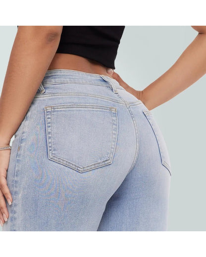 Pomence™ Baggy Wide-Leg Jeans. Pomence Baggy Wide-Leg Jeans, back pocket detail