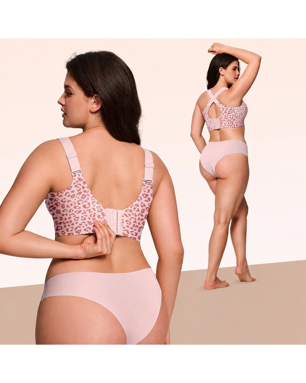 Pomence Jelly Bra Wirefree Full Coverage T-Shirt Bra. Pomence Jelly Bra, cross-back straps detail