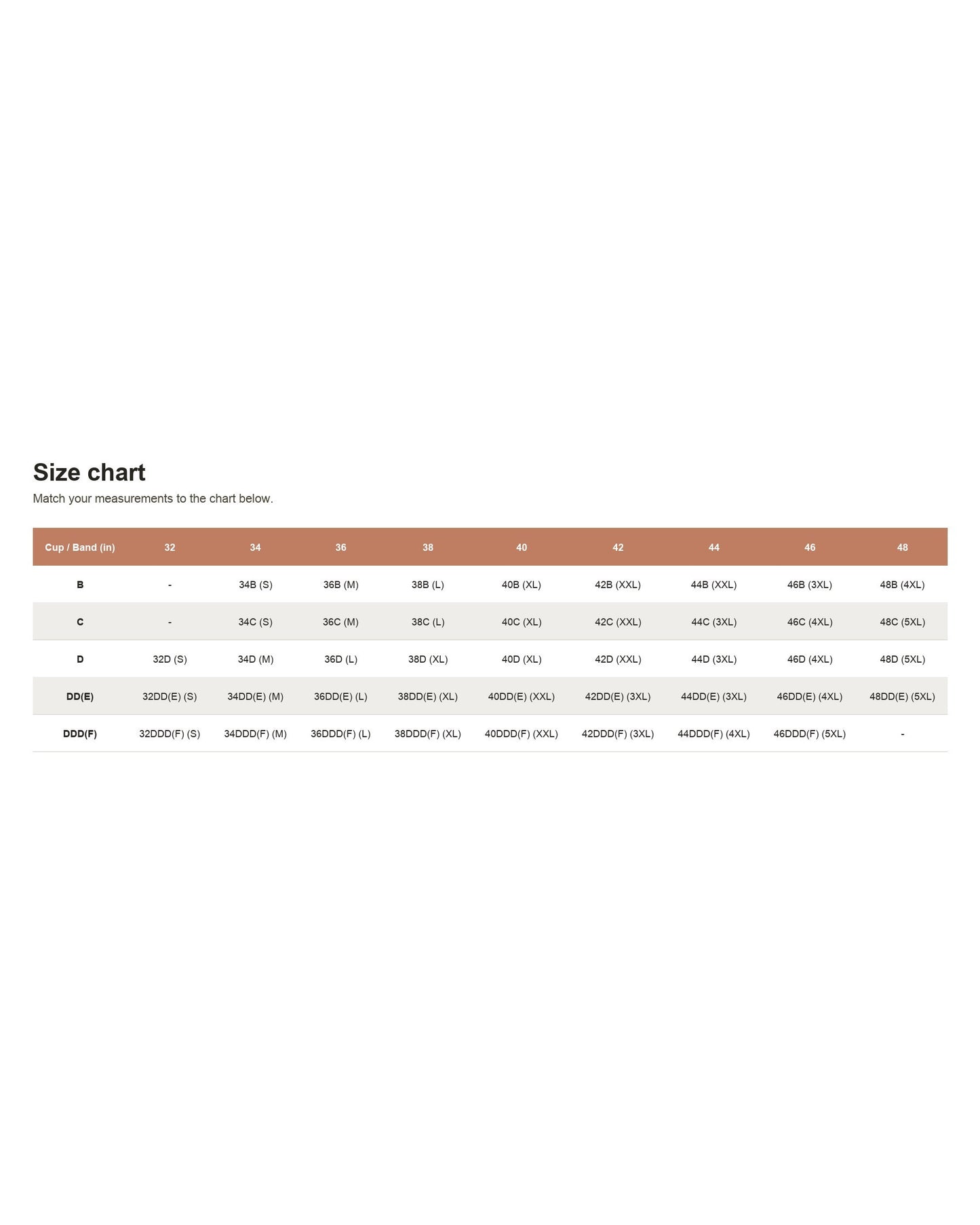 Pomence Jelly Bra Wirefree Full Coverage T-Shirt Bra. Pomence Jelly Bra size chart