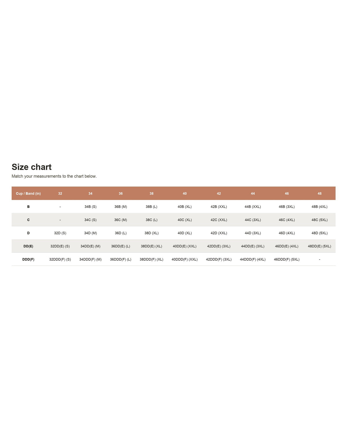 Pomence Jelly Bra Wirefree Full Coverage T-Shirt Bra. Pomence Jelly Bra size chart