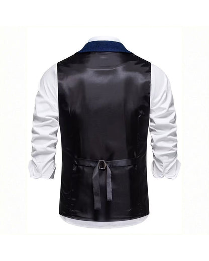 Lancaster Men's Ultra Comfortable Waistcoat. Lancaster Men's Ultra Comfortable Waistcoat, satin back panel with adjustable strap