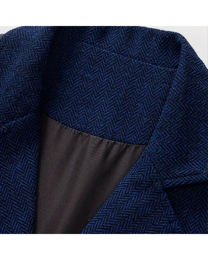 Lancaster Men's Ultra Comfortable Waistcoat. Lancaster Men's Ultra Comfortable Waistcoat, herringbone stretch-knit fabric close-up