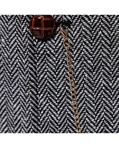 Lancaster Men's Ultra Comfortable Waistcoat. Lancaster Men's Ultra Comfortable Waistcoat, button and chain close-up, Gunmetal Gray