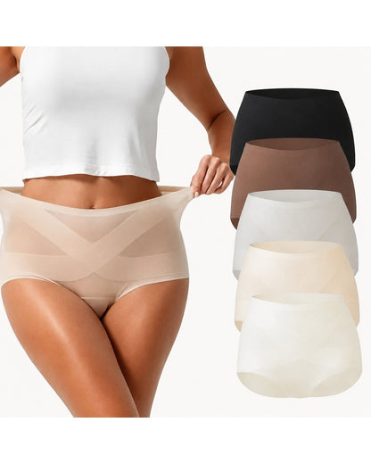 Pomence Women's Seamless High-Waist Panties, 5-Pack. Pomence Seamless High-Waist Panties, 5-Pack