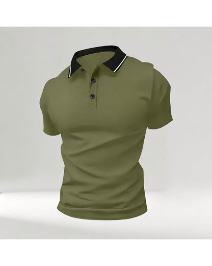 Pomence Men's 5-Pack Polo Shirts. Pomence Polo Shirt, Army Green