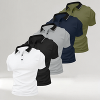 White + Black + Gray + Dark Blue + Army Green