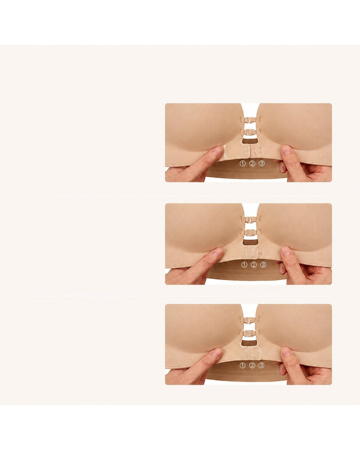 Pomence Strapless Front Closure Push-Up Bra. Pomence Strapless Front Closure Push-Up Bra