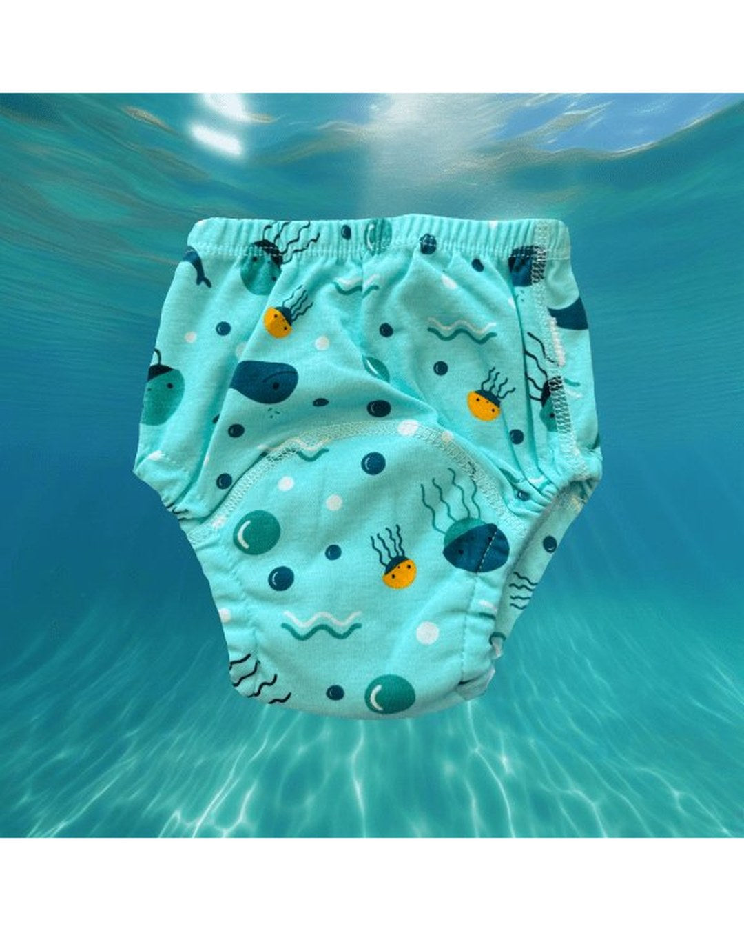 Pomence™ Potty Training Underwear (Buy 1 Get 1 Free). Pomence Potty Training Underwear, Whale and jellyfish pattern, flat lay, no person