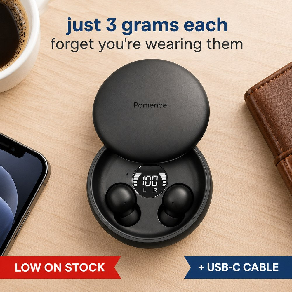 Pomence™ Ultra-Light Wireless Earbuds — slot1