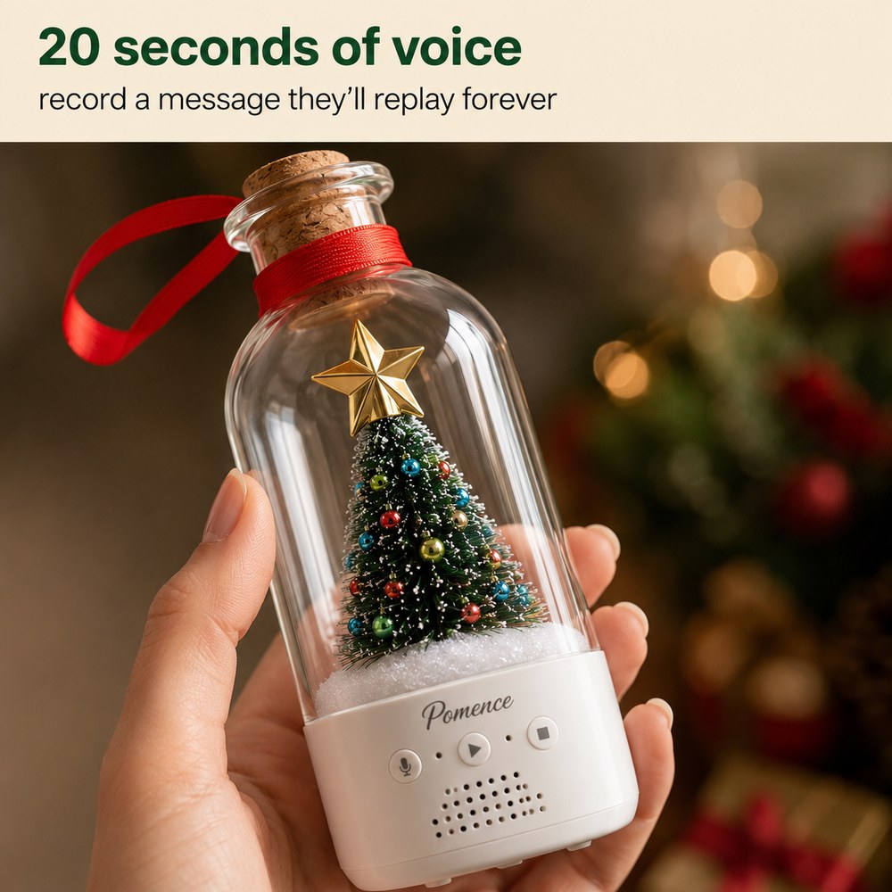 Pomence™ Record-a-Message Christmas Tree — slot4