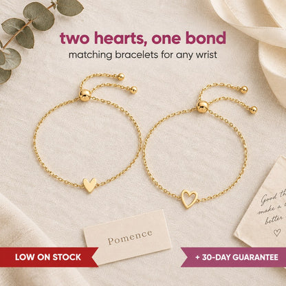 Pomence™ Matching Hearts Bracelet Set — slot1