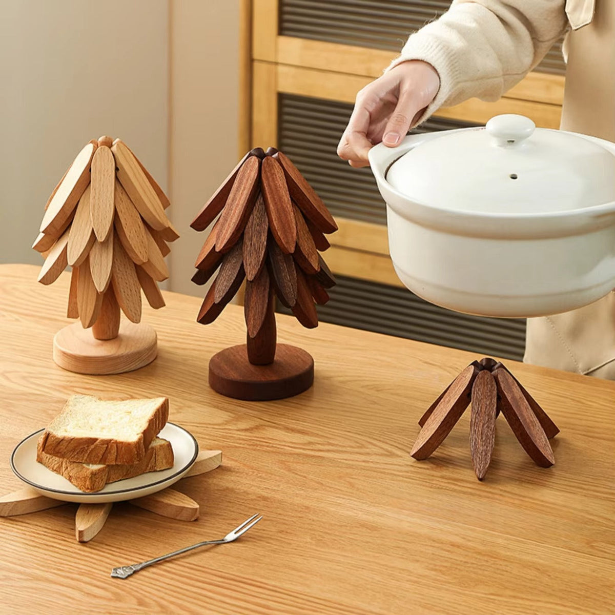 Insulated Tree Wooden Heat-Resistant Trivet