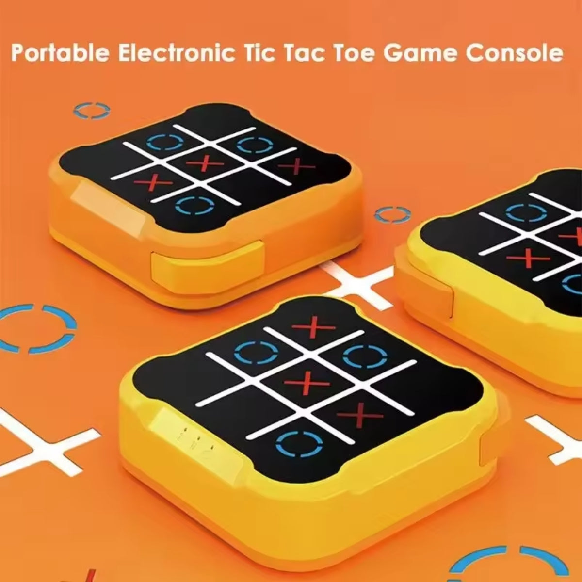 3-in-1 Classic Pocket Puzzle Game Console | Tic-Tac-Toe, Maze & Bolt
