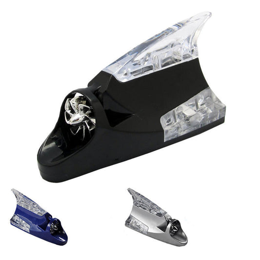 Car Decorative Shark Fin Antenna Wind Power Light