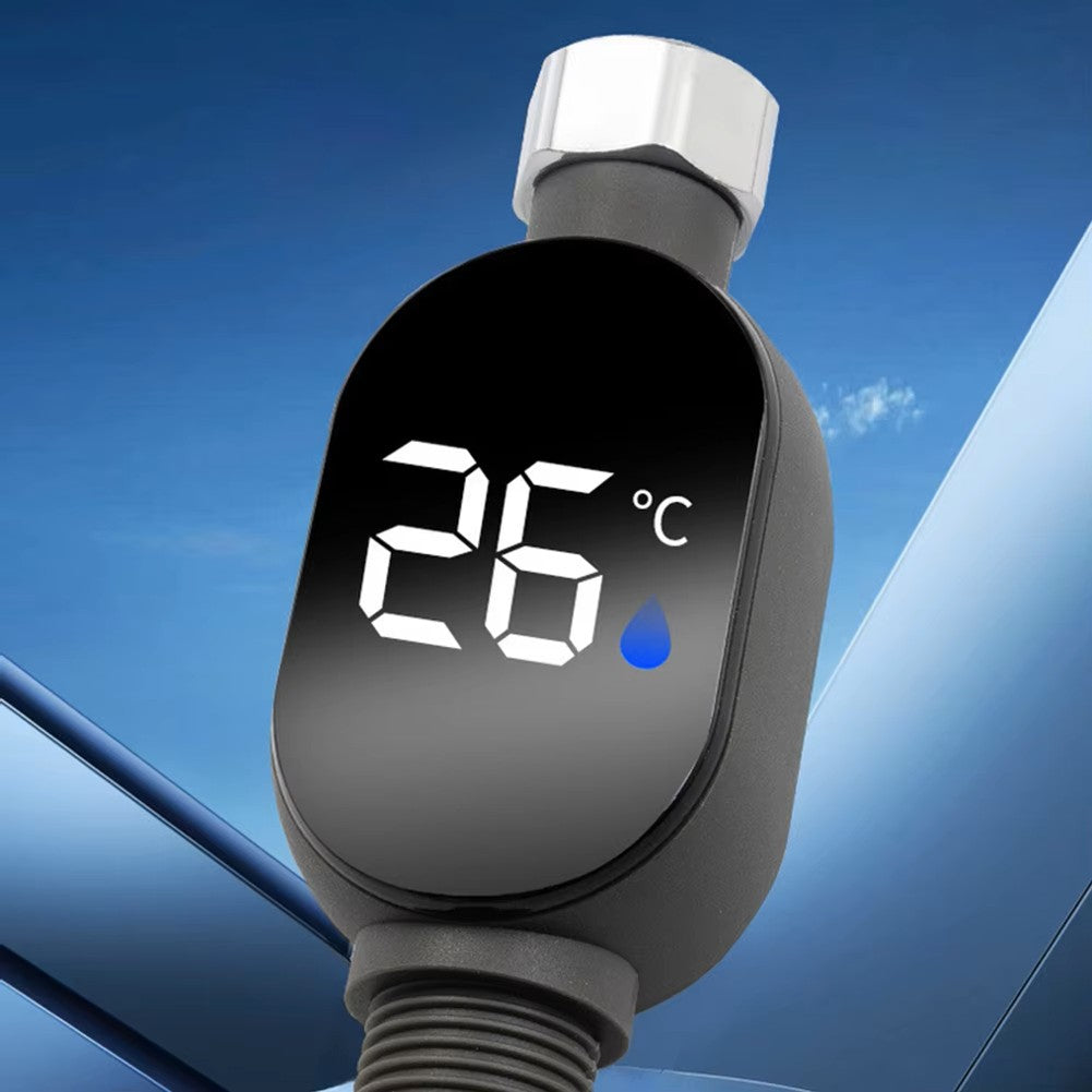 Digital LED Faucet Thermometer, 360° Rotating Waterproof Display, Real-Time Water Temperature Monitor for Baby Bath & Shower