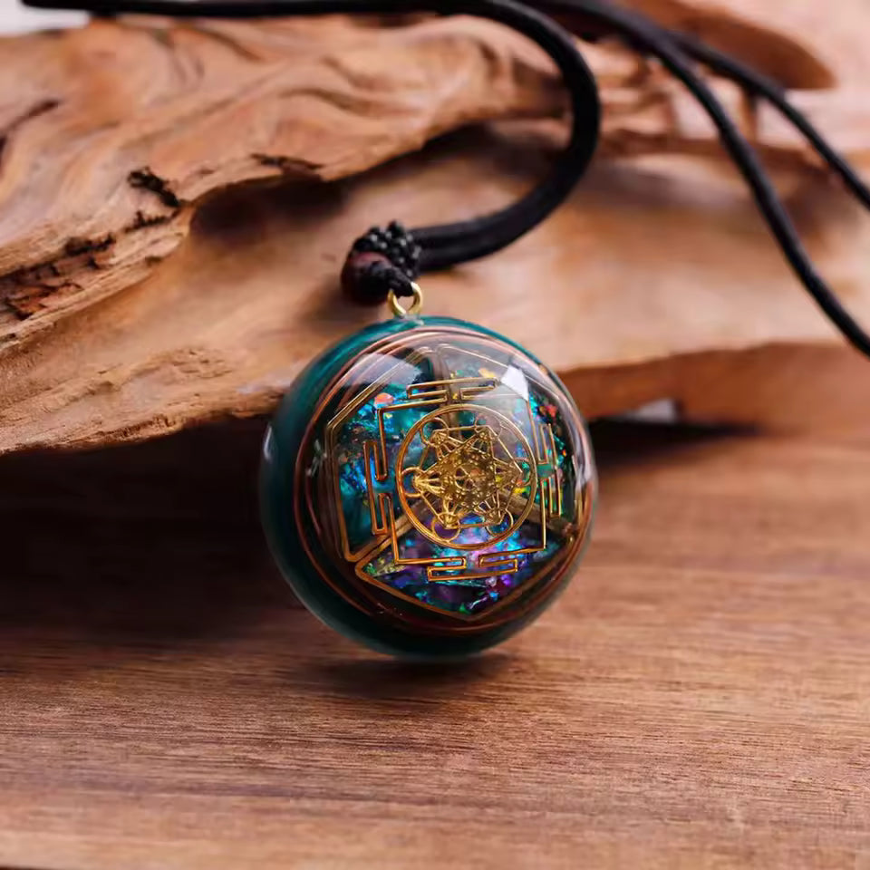Handcrafted Orgonite Metatron Pendant Necklace