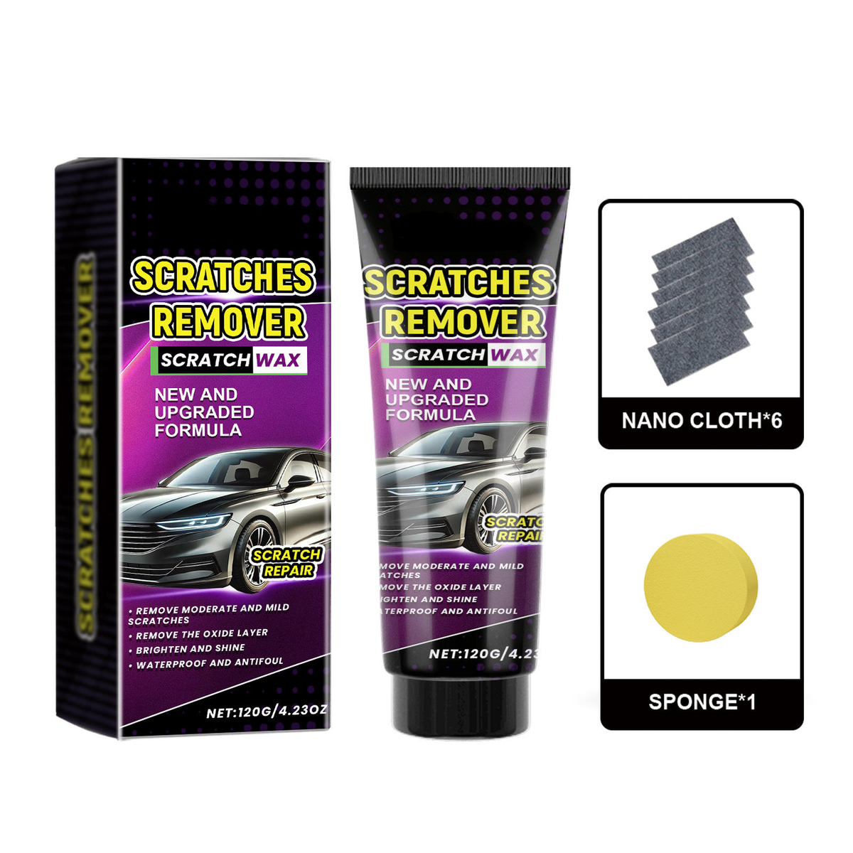 Professional Car Scratch & Headlight Repair Kit