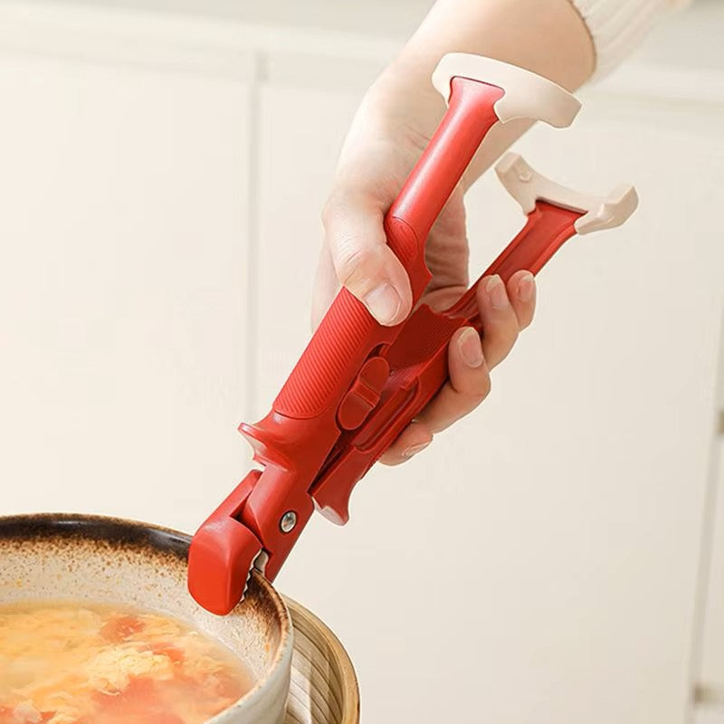Hot Plate Gripper, 2-in-1 Anti-Scald Bowl Gripper Heat-Resistant Tongs