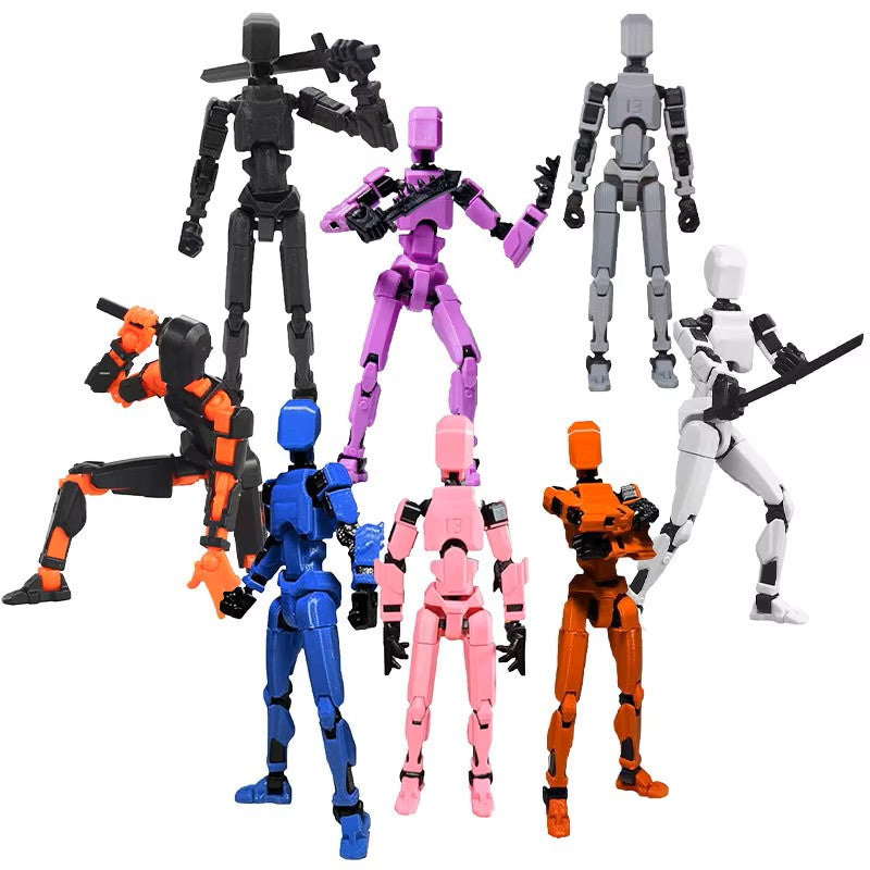 DIY 13-Joint Articulated Action Figure - 3D Printed Posable Dummy