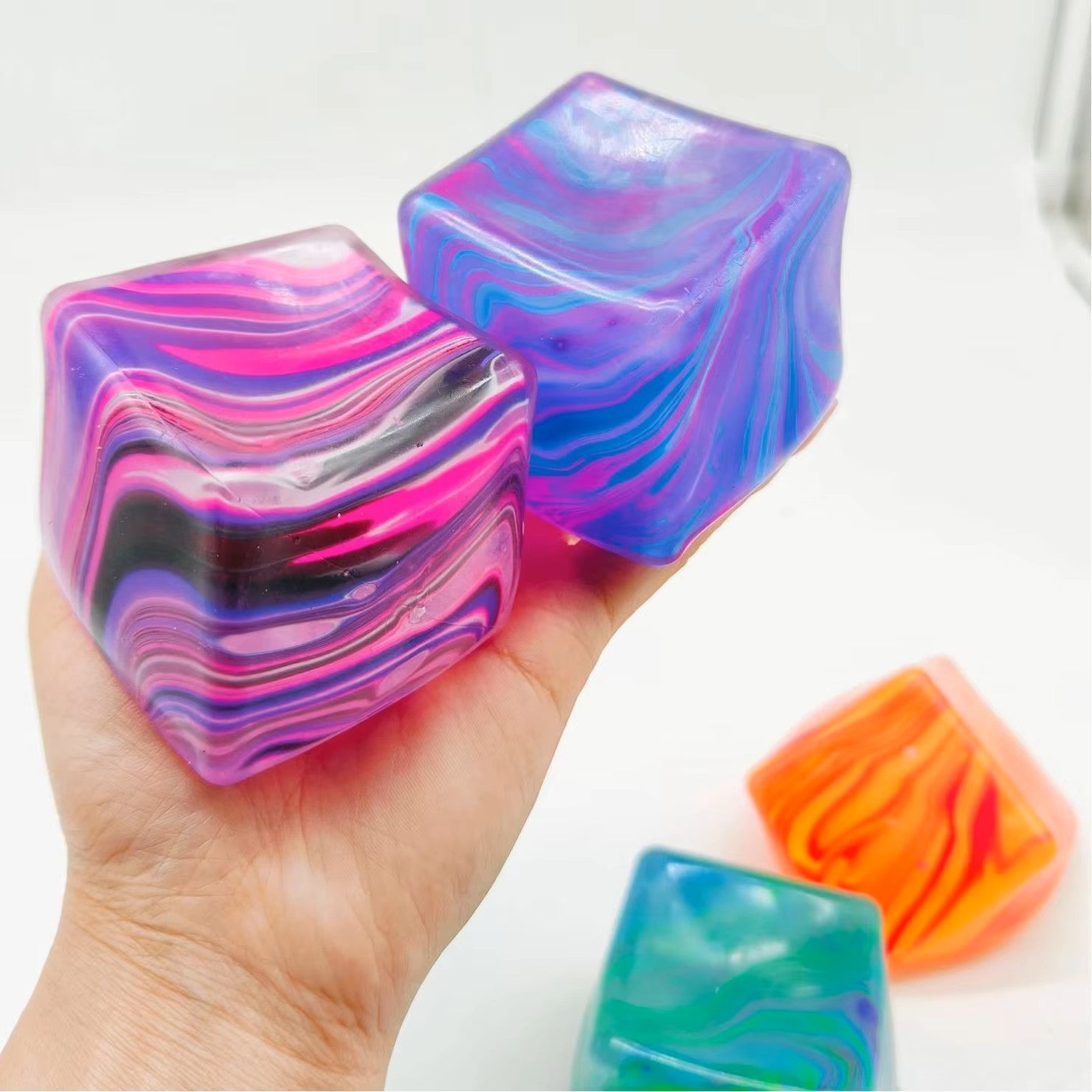 NeeDoh Soft Ice Cube Stress Toy - Gel-Filled Sensory Fidget