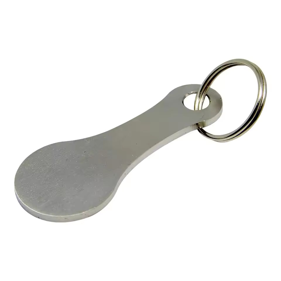 Premium Stainless Steel Shopping Cart Token Keychain